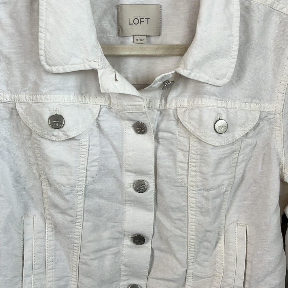 Loft White Utility Jacket - image 3